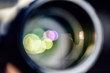 Lensin soyut görüntüsü.