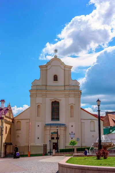 Belarus Başkentindeki Minsk Şehrindeki Kilise Buna Karşı — Stok fotoğraf