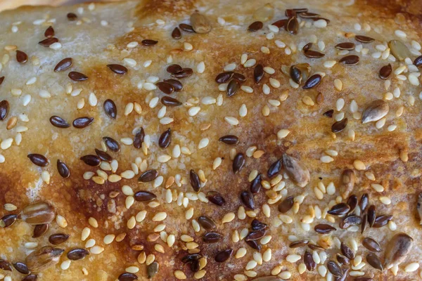 Домашний Хлеб Деревянном Фоне — стоковое фото