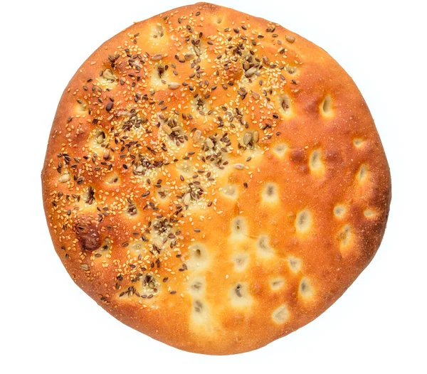 Focaccia Med Sesamfrön — Stockfoto