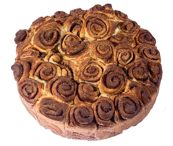 Torta Egiziana Isolata Con Cannella — Foto Stock