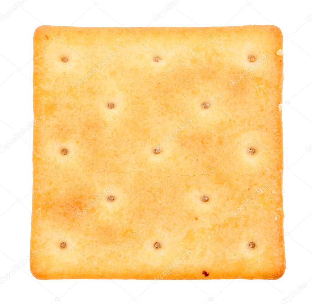 delicious isolated square cracker