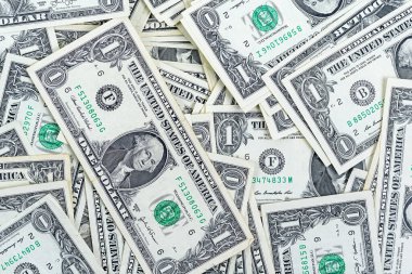 bir dolarlık banknotların arkaplanı