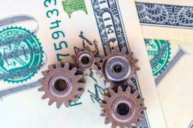 Dolar banknotları üzerinde metal vitesler