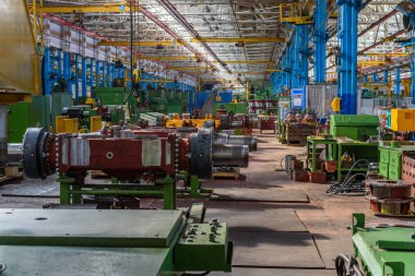 Üretim atölyesi makine fabrikası.