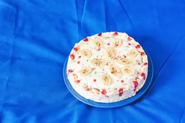 自制酸奶油蛋糕 — 图库照片