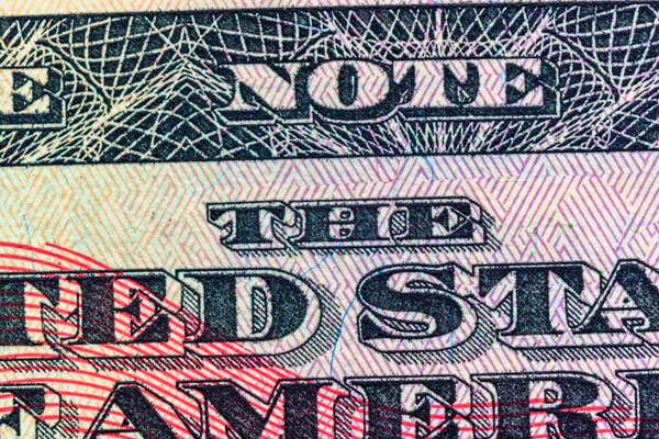 Фрагмент купюры пятьдесят долларов