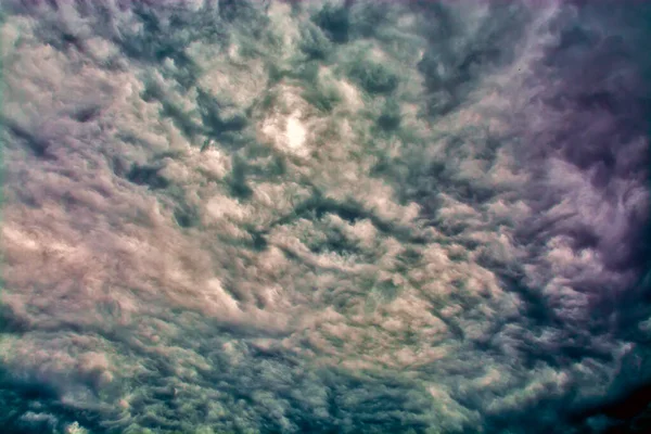 Пейзаж Панорамная Атмосфера Красивые Темные Облака — стоковое фото