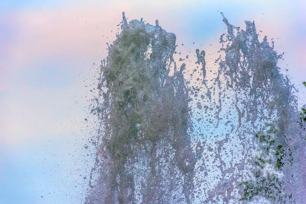 Una Goccia Acqua Una Fontana — Foto Stock