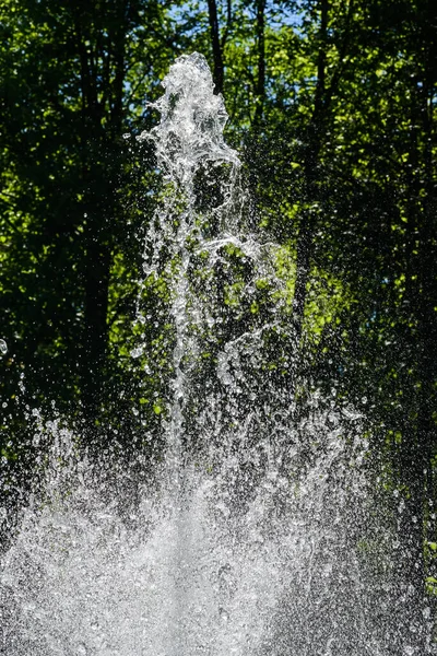 Spray Fountain Close — Stock Photo, Image