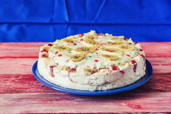 Homemade Sour Cream Cake — Stock Photo, Image