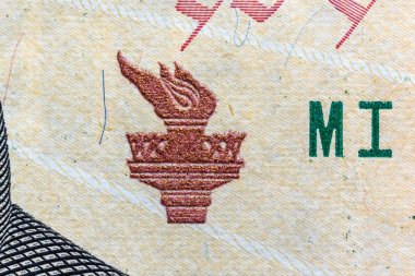 On dolarlık banknotun yakın plan görüntüsü