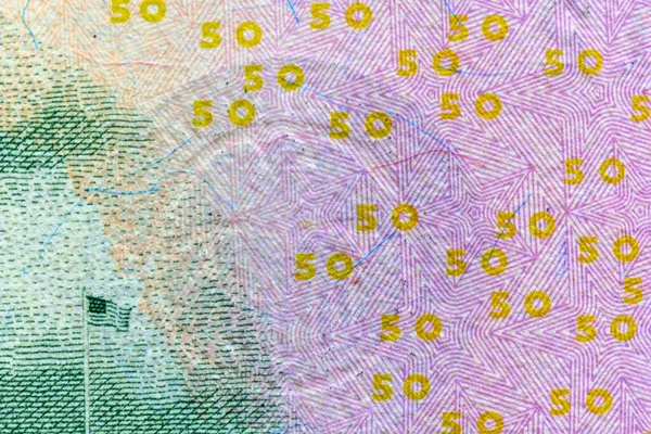 Faturanın bir parçası. 50 dolar.