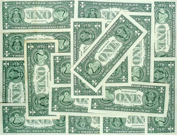 Háttér Egydolláros Bankjegyek — Stock Fotó