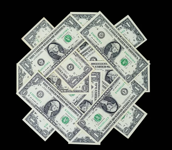 Closeup View Background Dollars — Stock Photo, Image