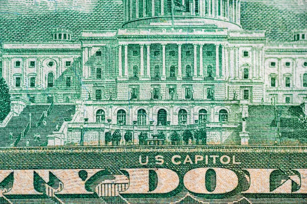 Closeup View One Fifty Dollar Bill Stock Image