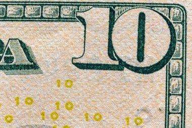 On dolarlık banknotun yakın plan görüntüsü