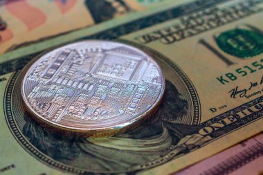 Dolar arkaplanındaki paranın yakın görünümü