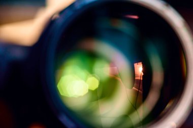 Lensin soyut görüntüsü.