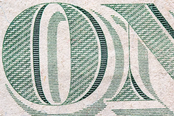 Fragment Banknotu Dolara Amerykańskiego Fotografowane Zbliżenie — Zdjęcie stockowe