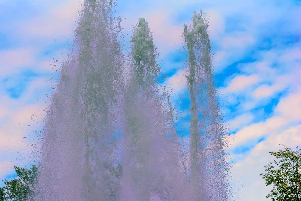 Uma Gota Água Uma Fonte — Fotografia de Stock