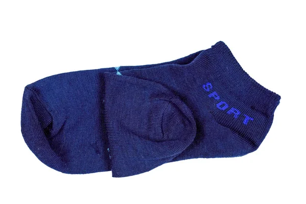 Вид Блакитних Жіночих Шкарпеток — стокове фото