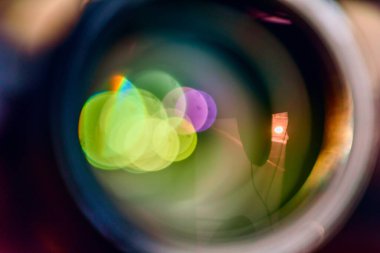 Lensin soyut görüntüsü.