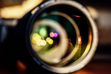 Lensin soyut görüntüsü.