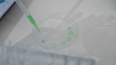 Laboratuvardaki laboratuvar ekipmanları.