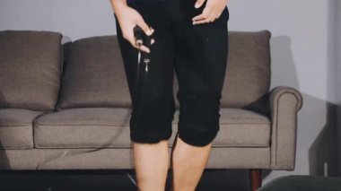 woman legs on a floor