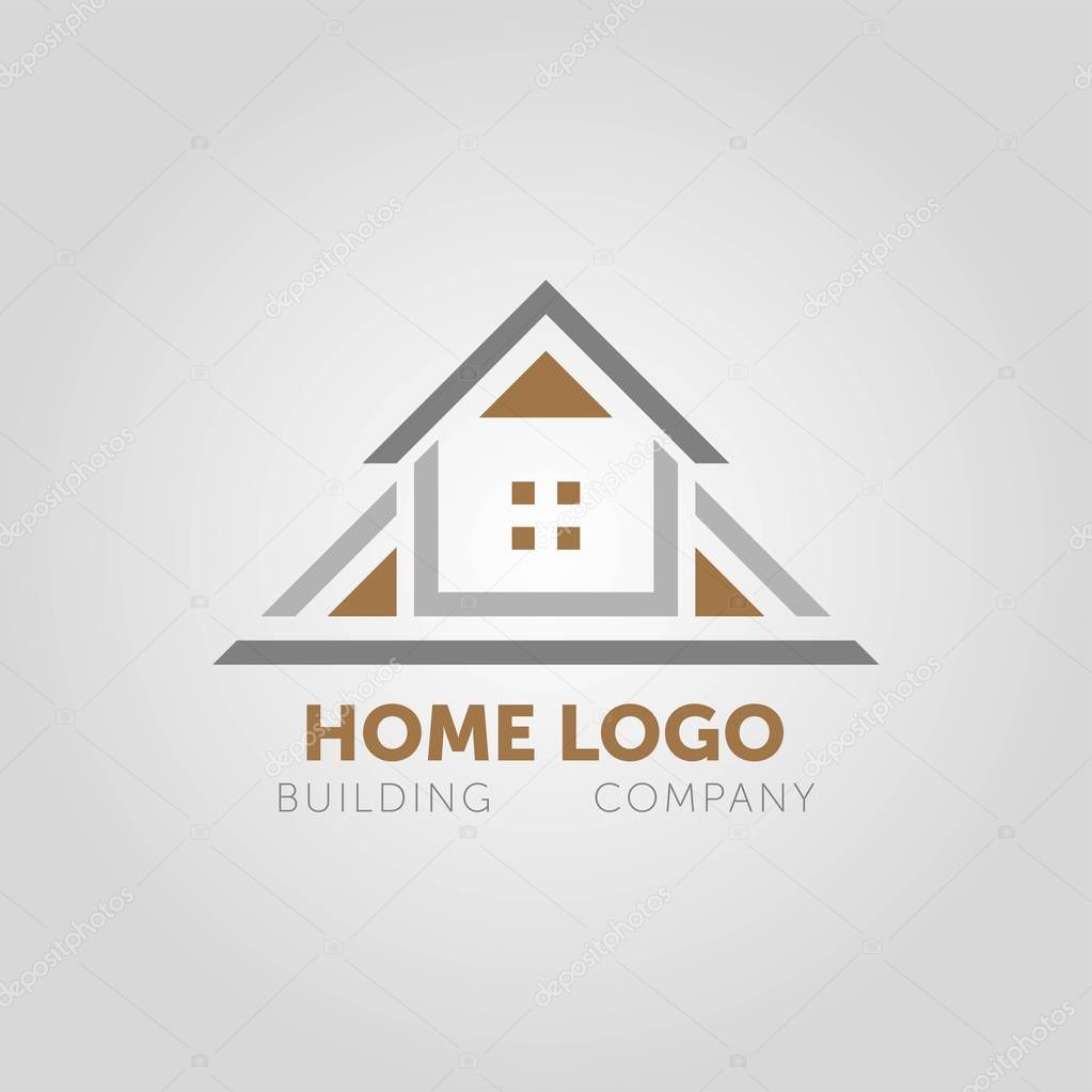 Creative home smart logo detailing with clean background