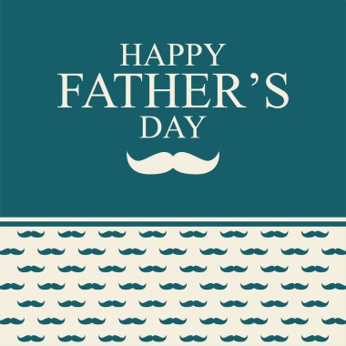 Babalar Günün kutlu olsun. Tebrik kartları, web pankartları için tipografi tasarımı. Mavi arkaplan ve çerçeve ile Retro stili hat sanatı. Vektör İllüstrasyonu.