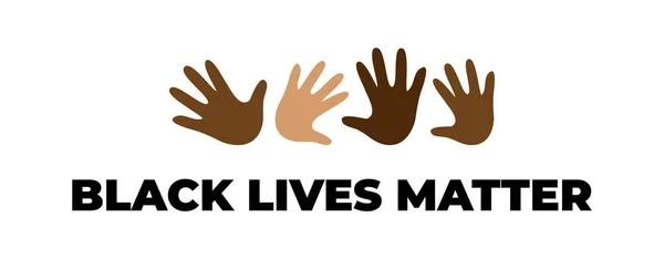 Black Lives Matter wektor liternictwo element projektu — Wektor stockowy