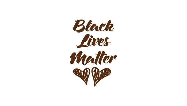 Black Lives Matter vector lettering design element — Stock Vector