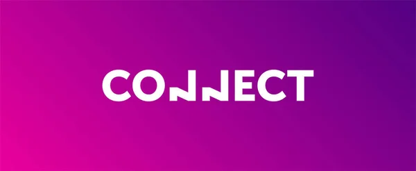 Conectar logo. logotipo para su negocio. diseño claro — Vector de stock