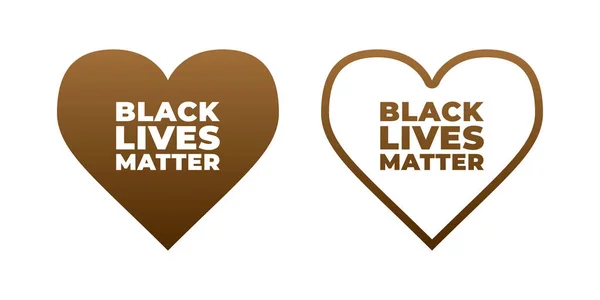 Black Lives Matter elemento de diseño de letras vectoriales — Vector de stock