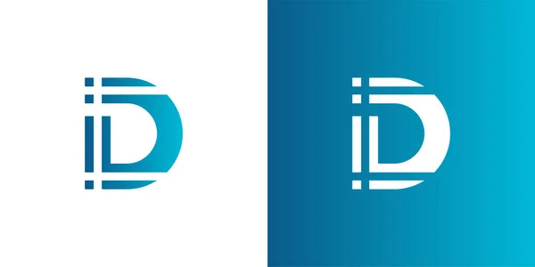 Buchstabe D-Logo. Alphabet-Logotyp-Vektordesign. — Stockvektor