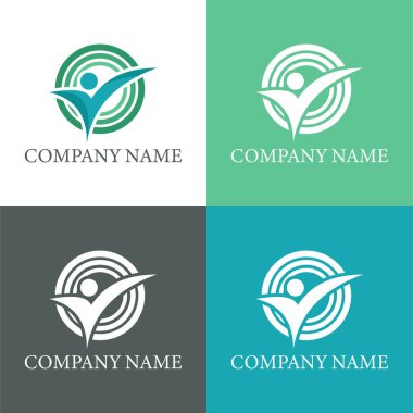 Soyut Logo şablonu. Şirket simgesi, logotype. Marka görselleştirme. Pankart, kartvizit, poster, kurumsal kimlik, sunum, uygulama ve web tasarımı için vektör ögesi.