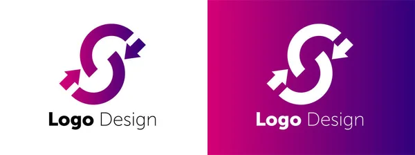 Vektor designu loga. abstraktní šablona logotypu barev. vektorová webová ikona — Stockový vektor