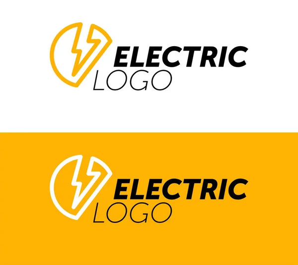 Iluminación tornillo amarillo Flash Logo elemento de diseño vectorial. Fast Quick Power Símbolo de concepto de diseño de icono rápido. Thunderbolt icono del logotipo. Logo Thunderbolt. Logo de potencia. Imagen del rayo — Vector de stock