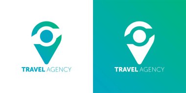 Hava yolları, uçak biletleri, seyahat acenteleri - uçaklar ve amblemler için vektör logosu tasarımı şablonları