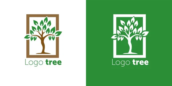 Mensen boom pictogram met groene bladeren - eco concept vector. Deze grafiek vertegenwoordigt ook milieubescherming, natuurbehoud, milieuvriendelijk, hernieuwbaar, duurzaamheid, natuurliefhebber — Stockvector