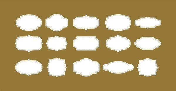 Karatahta retro arka planında vintage çerçeve ayarlandı. Kaligrafik tasarım ögeleri.
