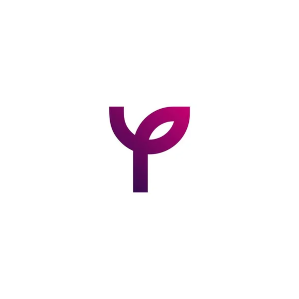 Elegant minimal bokstavssymbol. Alfabetet Y logotyp design. Vektorillustration. — Stock vektor