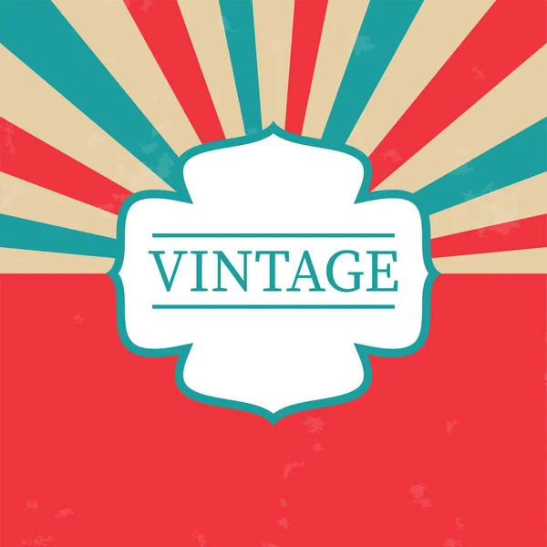 Vintage Design Template. vintage vector frame with place for your text. — Stock Vector