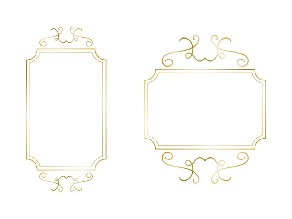 Vintage frame padrão fundo retro. Elementos de design caligráfico. quadro vintage vetor com lugar para o seu texto — Vetor de Stock