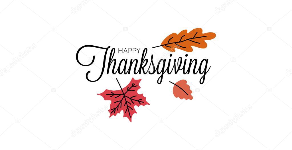 Thanksgiving. Happy Thanksgiving hand lettering. Lettering for Thanksgiving Day...