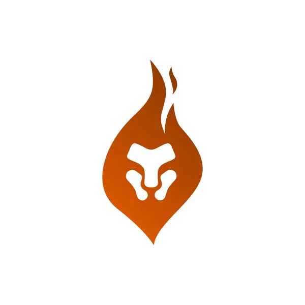 Löwenkopf - Vektor-Logo-Vorlage kreative Illustration. Tierische Wildkatze Gesicht grafische Zeichen. Stolz, stark, Machtbegriff Symbol. Gestaltungselement. — Stockvektor