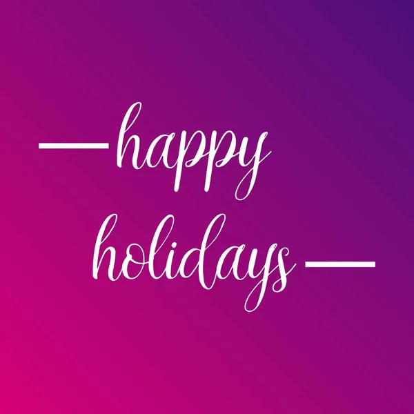 Elegant Holiday Vector Lettering Series: Happy Holidays
