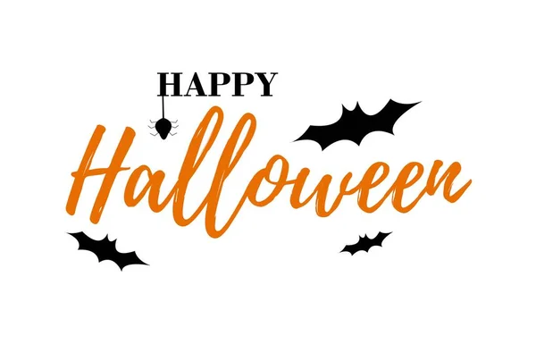 Šťastný Halloween vektorový text. Halloween písmenka.Happy halloween text na bílém pozadí... — Stockový vektor